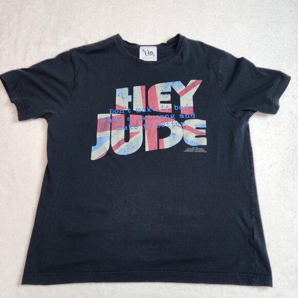 Vintage 90s Universal Language Hey Jude Beatles T-Shirt Mens L/XL - Picture 5 of 7